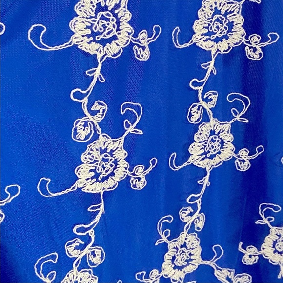 Lovers + Friends Blue & Lace Tent/Muumuu Dress - Picture 5 of 8